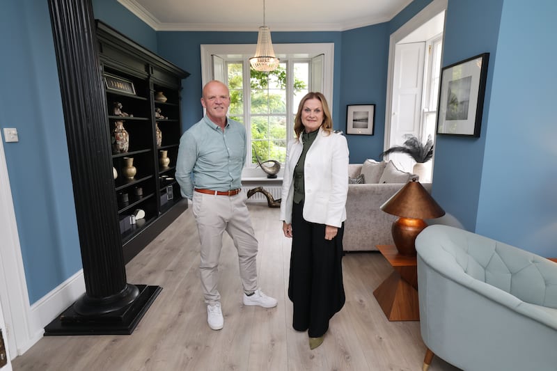 David and Sabina Brennan at Lough Sillan House. All photographs: Alan Betson 