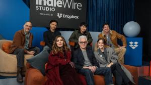 David Wain, Miles Gutierrez-Riley, Sabrina Impacciatore, Ben Wang, John Slattery, Ken Marino and Zoey Deutch at IndieWire Studio Presented by Dropbox at Sundance on January 25, 2026 in Park City, Utah.