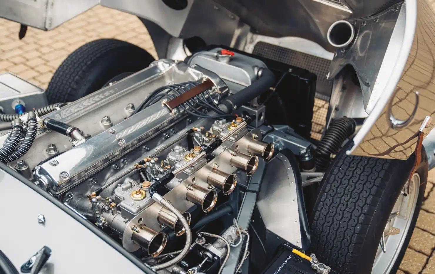 Jaguar E-type Lightweight 3.8-litre straight-six engine bay