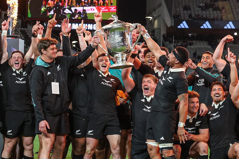 New Zealand have not lost at Eden Park since 1994. Photograph: Shane Wenzlick/AFP via Getty Images. 