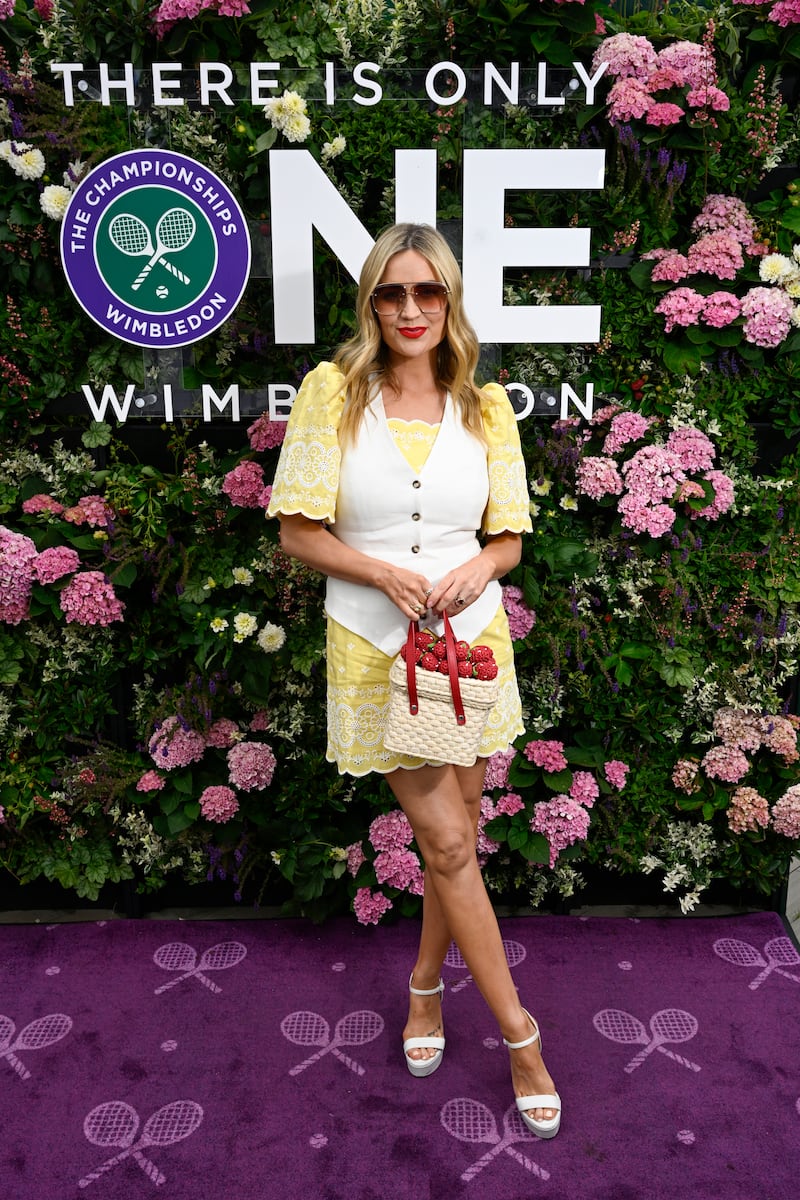 Laura Whitmore at Wimbledon. Photograph: Stuart C Wilson/Getty Images for AELTC, Wimbledon
