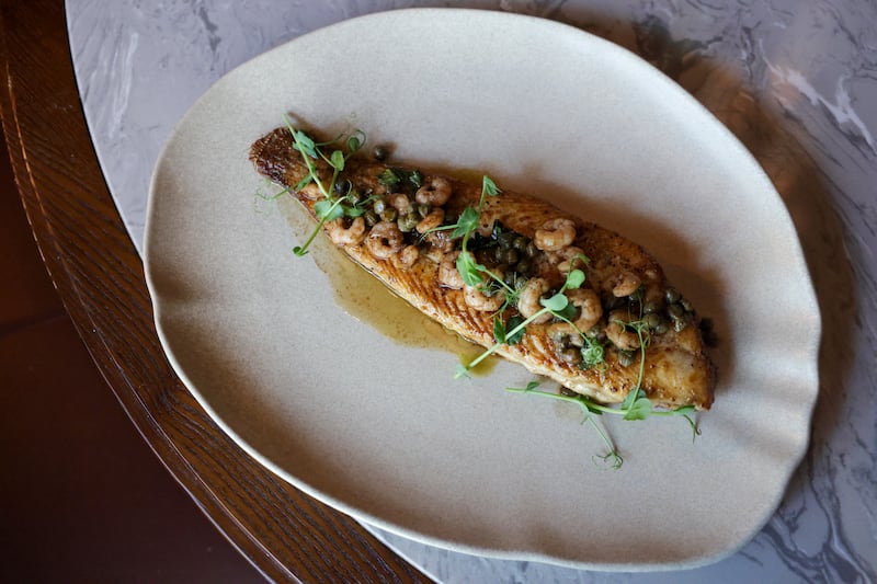 Atlantic whole sole on the bone at Black Sheep