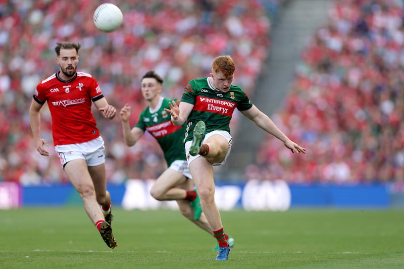 Mayo's Darragh Beirne in the All-Ireland SFC semi-final between Mayo and Louth at Croke Park on July 11th. Photograph: Laszlo Geczo/Inpho