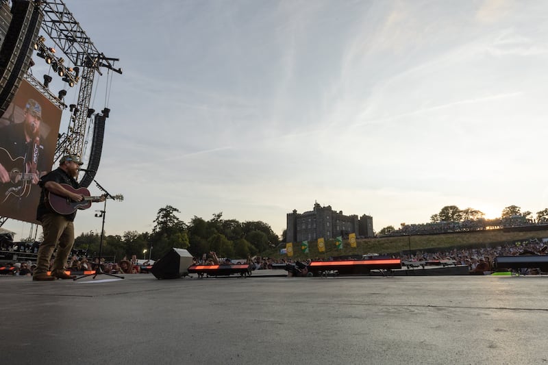 The country music star is set to perform to more than 160,000 people across the weekend at Slane Castle. Photograph: Kieran Frost