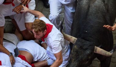 Runner gored in face at Spain’s San Fermin bull run festival – The Irish Times