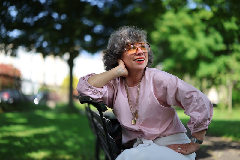 Designer Sonya Lennon in Fairview, Dublin. Photograph: Dara Mac Dónaill/The Irish Times