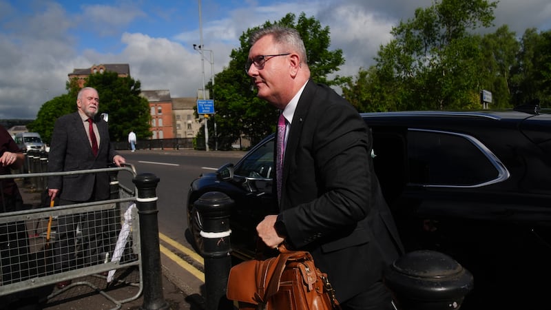 Jeffrey Donaldson barrister says complainants not ‘sufficiently reliable enough’ for jury to find him guilty