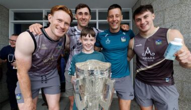 Limerick team celebrate All Ireland win with sick children