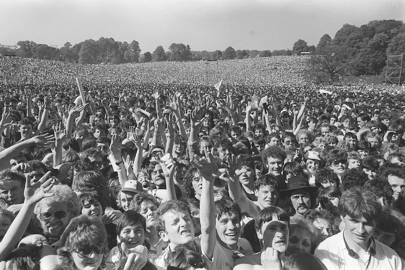 Crowds at Bruce Springsteen's Slane concert in 1985. Photograph: Matt Kavanagh
