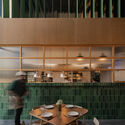 © Diafragmas Mimado Restaurant / García de Alba + Ponce Arquitectos - Interior Photography, Kitchen, Wood, Table, Chair