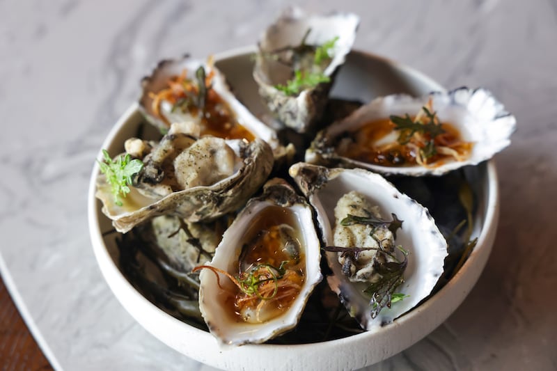 Padraic Gannon oysters served hot and cold