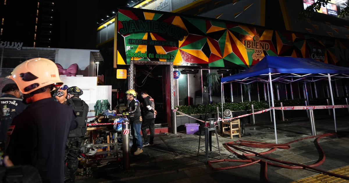 Bangkok pub fire kills at least 27 people and injures 63 – The Irish Times