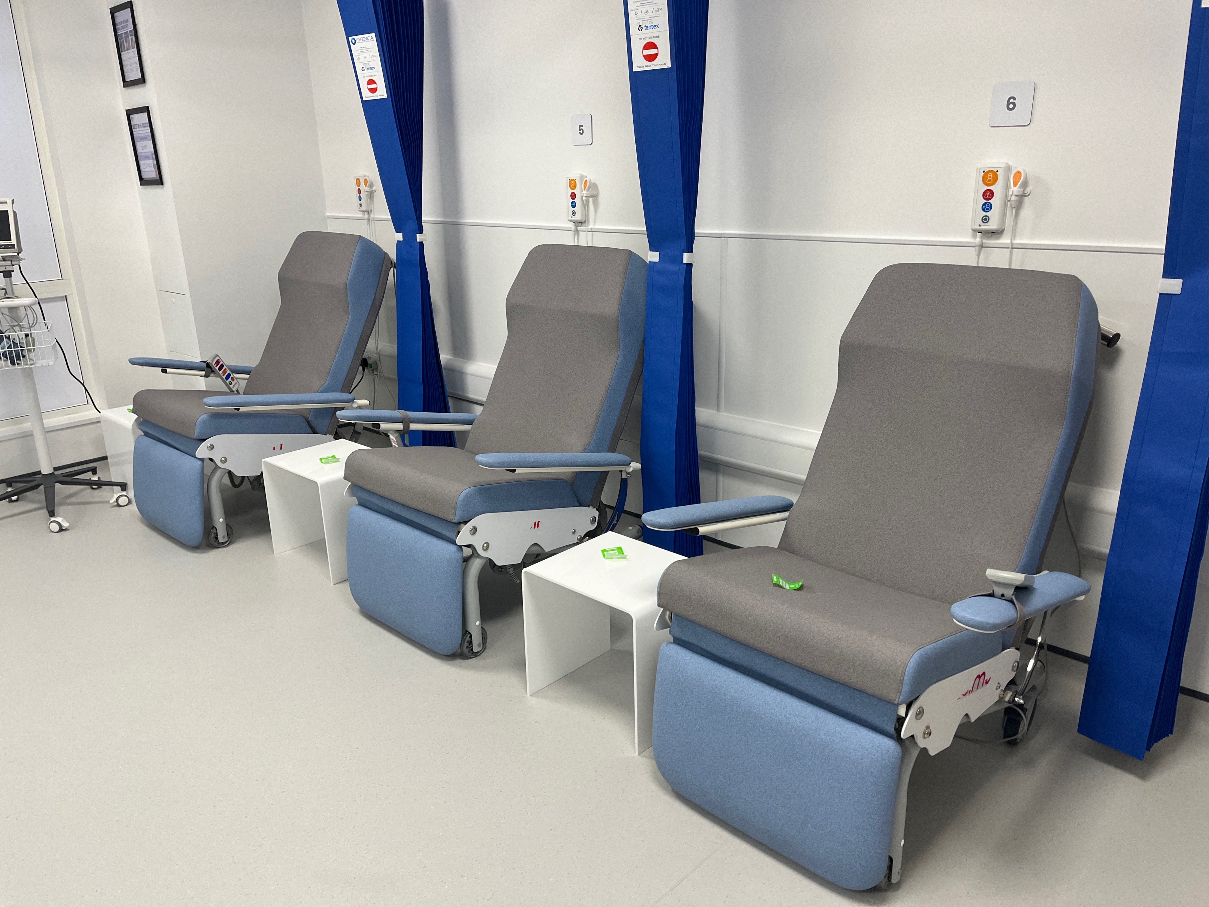 MSI’s post-surgery rest area where women can recover in privacy or talk with others