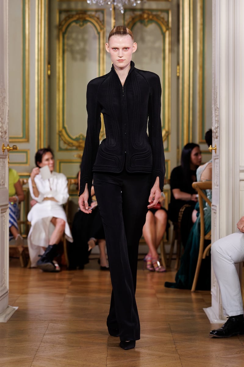 A look from Michael Stewart's debut collection Standing Ground. Photograph: Ik Aldama
