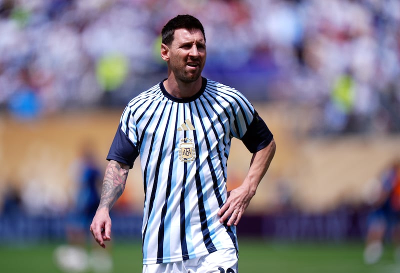 Argentina's Lionel Messi warms up ahead of the FIFA World Cup 2026 final at the New York-New Jersey Stadium. Picture date: Sunday July 19, 2026. PA Photo. Photo credit should read: Bradley Collyer/PA Wire.RESTRICTIONS: Use subject to restrictions. Editorial use only, no commercial use without prior consent from rights holder.
