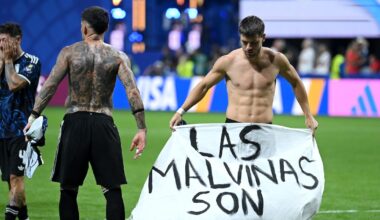 ‘Malvinas are Argentinian’: World Cup holders celebrate win over England with Falklands banner – The Irish Times