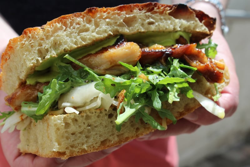 Pork belly sandwich