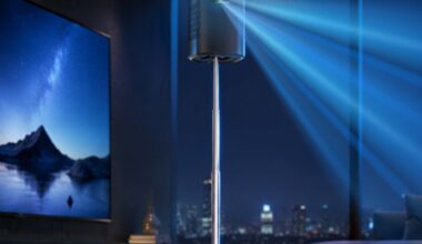 Pixorien Z01: Portable 2K projector with built-in battery and extendable mount