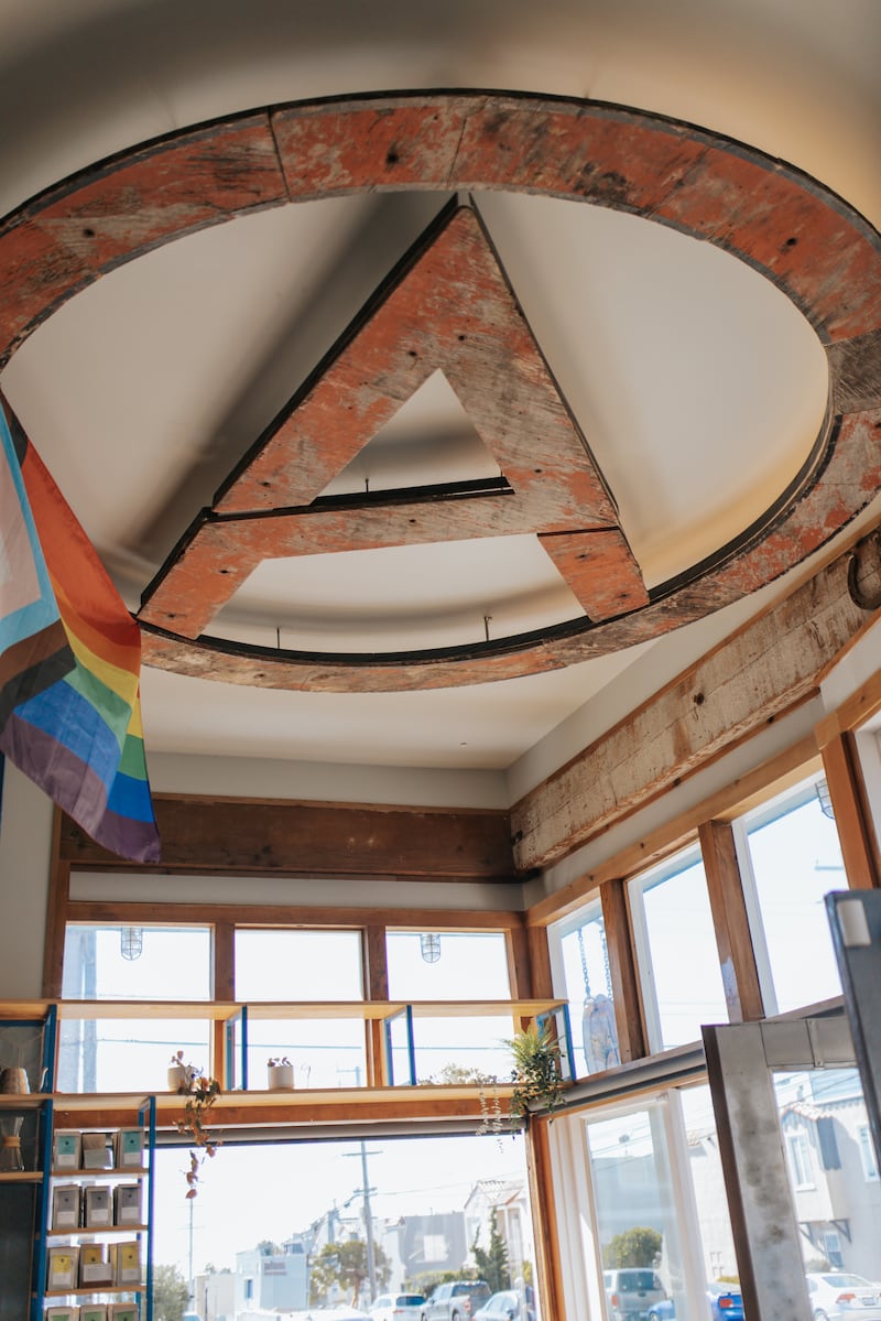 The 'A' sign at Andytown Coffee Roasters. PICTURE: SAMANTHA BRANCATO