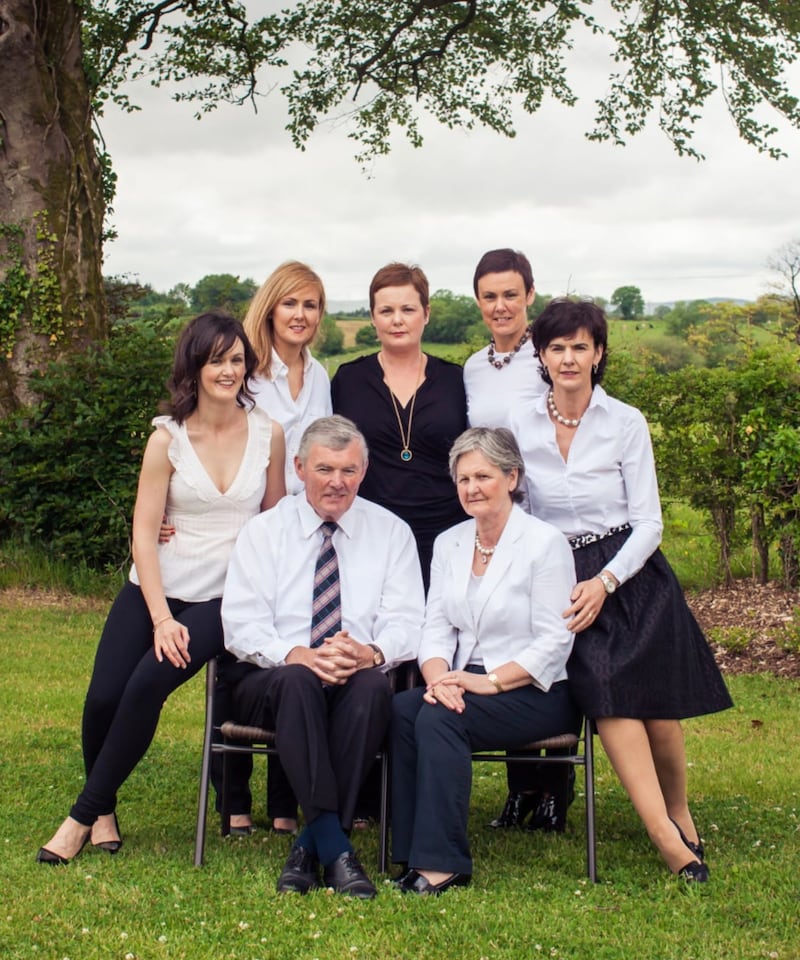The family in 2015 during Seán's 70th birthday party