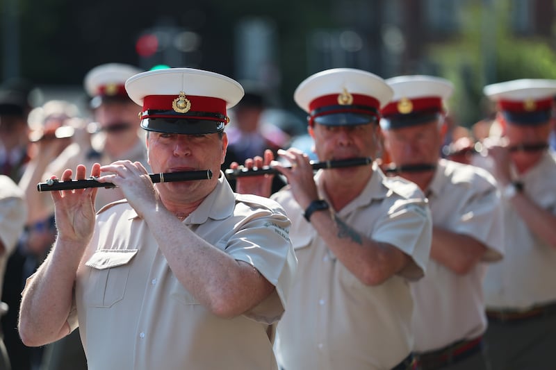 The Orange Order’s annual parade in Belfast, as part of the Twelfth of July celebrations across Northern Ireland. Photo: Liam McBurney/PA