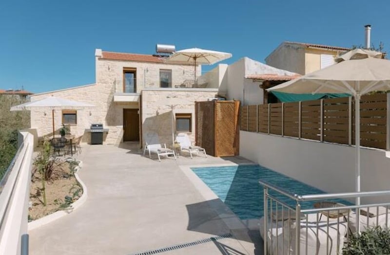 A renovated stone house in Adele, Crete