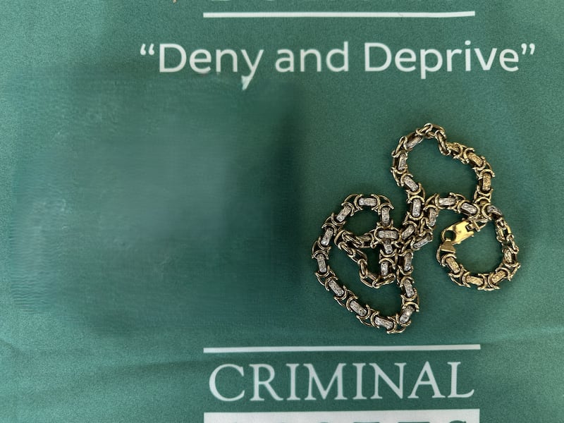 Zirconia chain set as featured in a Cab auction.
