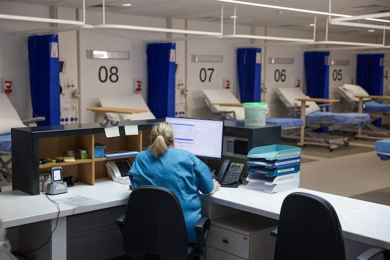 A recovery room at the new HSE surgical hub in Swords. Photograph: Enda O'Dowd/The Irish Times