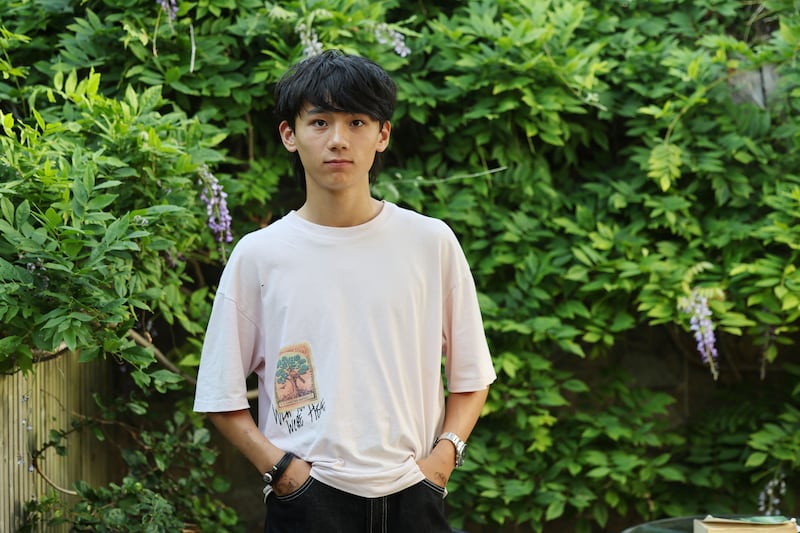 Nathanael Wei Cassidy (16): 'I remember [Andrew Tate] had a certain charisma, and I could see why people would fall for it.' Photograph: Alan Betson