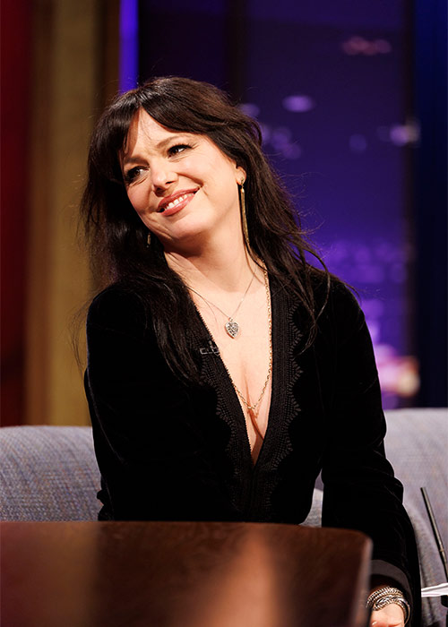Imelda May pictured speaking with Patrick Kielty on The Late Late Show. Pic: Andres Poveda