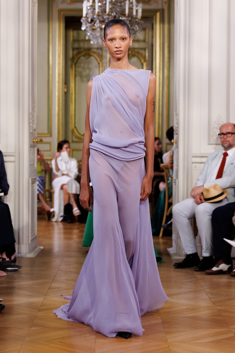A look by Michael Stewart for his debut collection Standing Ground. Photograph: Ik Aldama