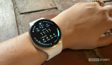 Samsung Galaxy Watch 8 on wrist closeup