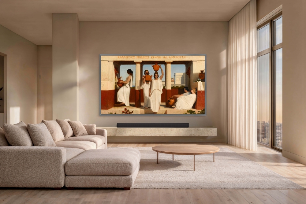 “Greek Women at the Fountain” (around 1841) by Dominique Papety on Samsung OLED S95H