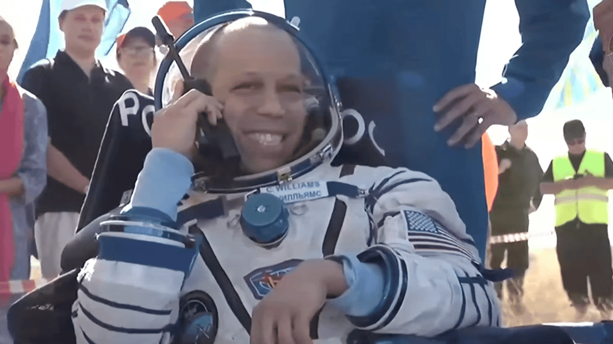 Astronauts returning from space today will need to relearn how to walk after spending 241 days aboard ISS