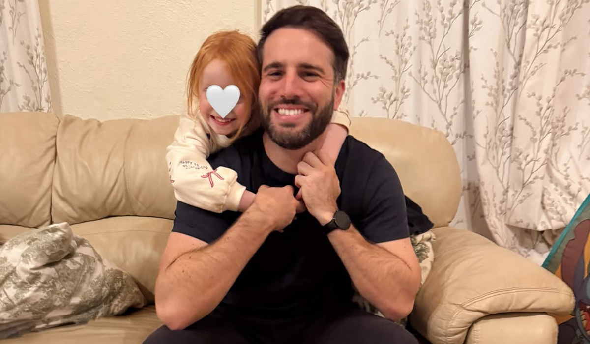 Aoife Walsh's fiancé, Ben, with her daughter, Penny. Pic: Instagram