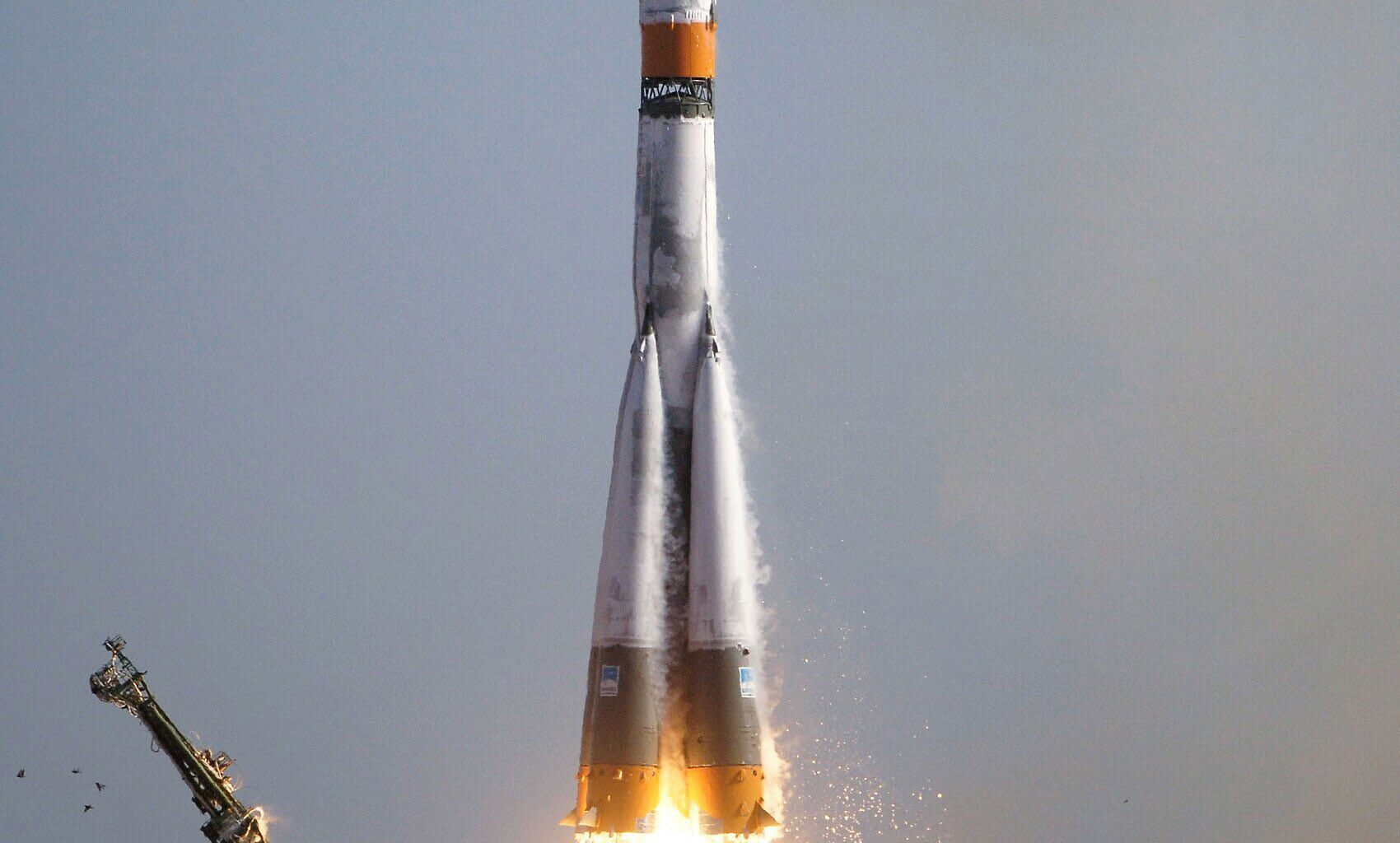 Soyuz FG Rocket Launch From Gagarin&rsquo;s Start Baikonur Cosmodrome