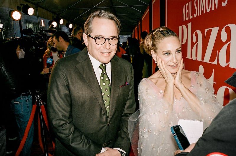 Matthew Broderick and Sarah Jessica Parker on the red carpet for the opening of Plaza Suite, in which they starred, in 2022. Photograph: OK McCausland/The New York Times