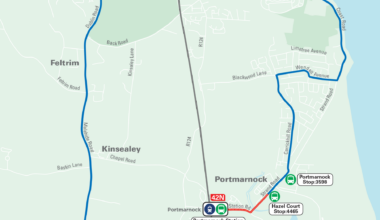 TFI bus route 42n extension