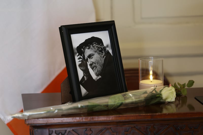 A small tribute to Glen Hansard in Dublin's Mansion House. Photograph: Alan Betson 

