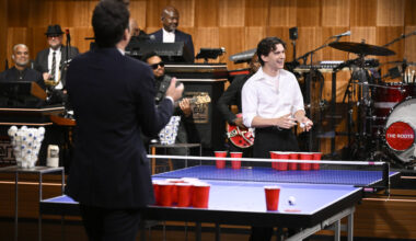 First Look: Tom Holland Chats & Plays Beer Pong, Sienna Spiro Performs On Fallon's "Tonight Show"
