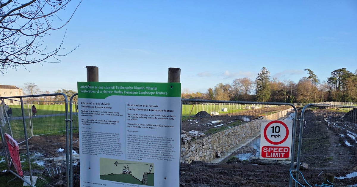 No laughing matter: Repairs to Marlay Park’s ‘ha-ha’ wall set to cost €660,000 – The Irish Times