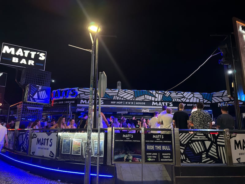 Matt's Bar in Albufeira is a popular spot