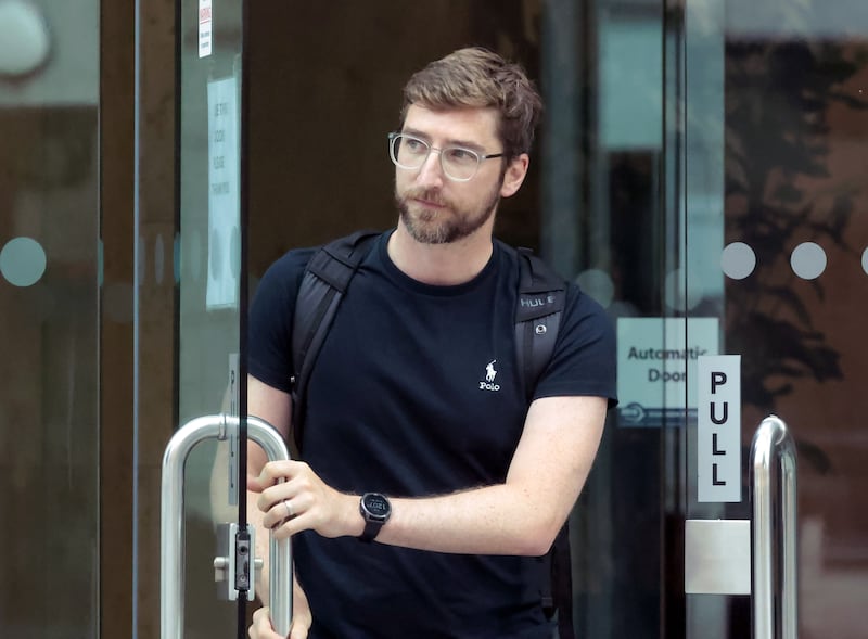 Osteopath Donal O'Reilly, of Bannside Osteopathy, Banbridge, Co Down, leaving a  Coru professional conduct committee in Smithfield, Dublin, on Tuesday. Photograph: Colin Keegan/Collins, Dublin