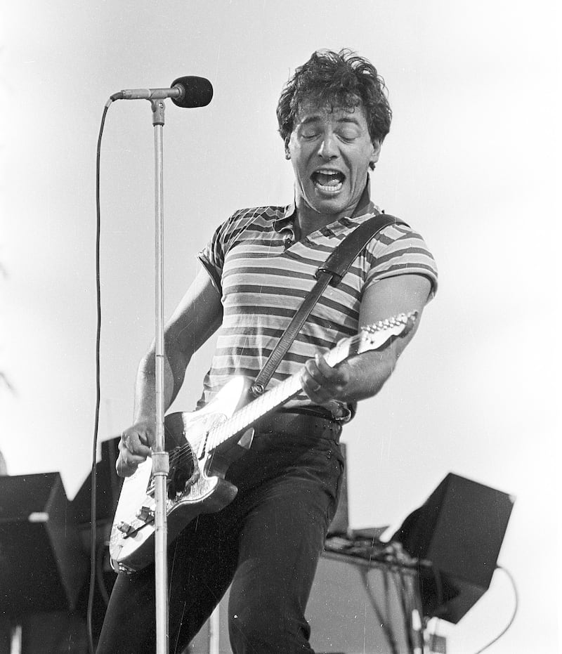 Bruce Springsteen performing at Slane in 1985. Photograph: Matt Kavanagh