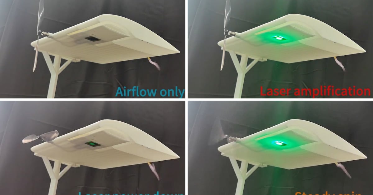 Lasers could recharge drones in mid-air to extend flying time