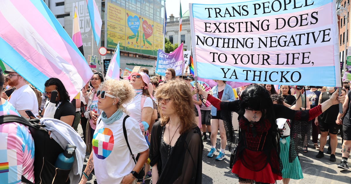 Thousands attend transgender and intersex pride march in Dublin – The Irish Times