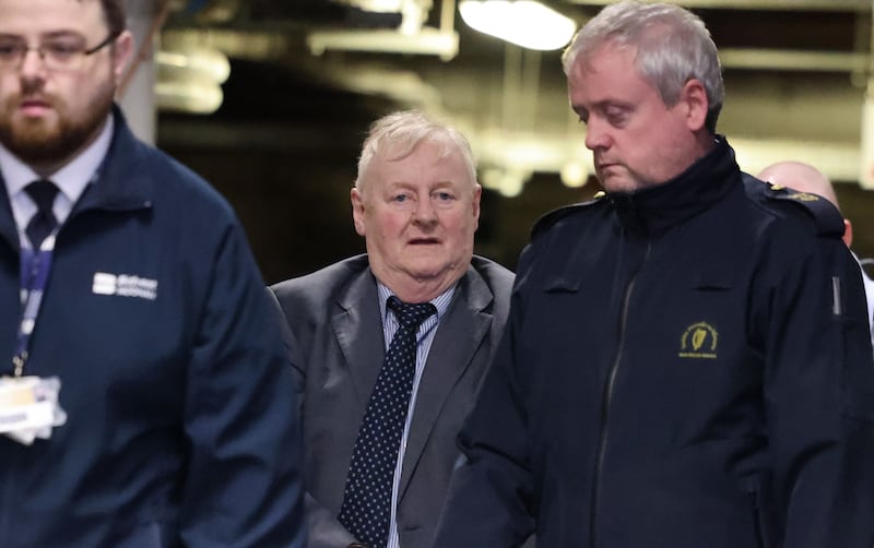 Paedophile Bill Kenneally (centre), a member of a powerful Fianna Fáil dynasty in Waterford, was 10 years into an 18-year jail term when he died in prison last month. Photograph: Dara Mac Dónaill/The Irish Times