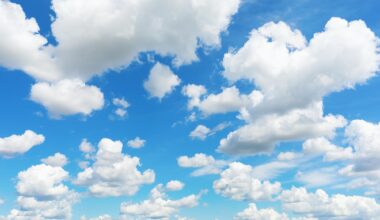 White Clouds Blue Sky