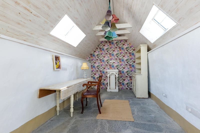 Interior of outbuilding