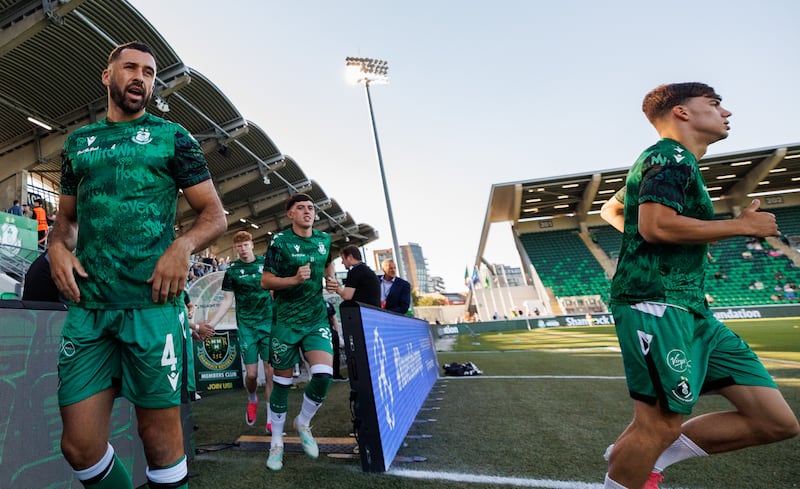 Pico Lopes of Rovers before the game. Photograph: James Crombie/Inpho